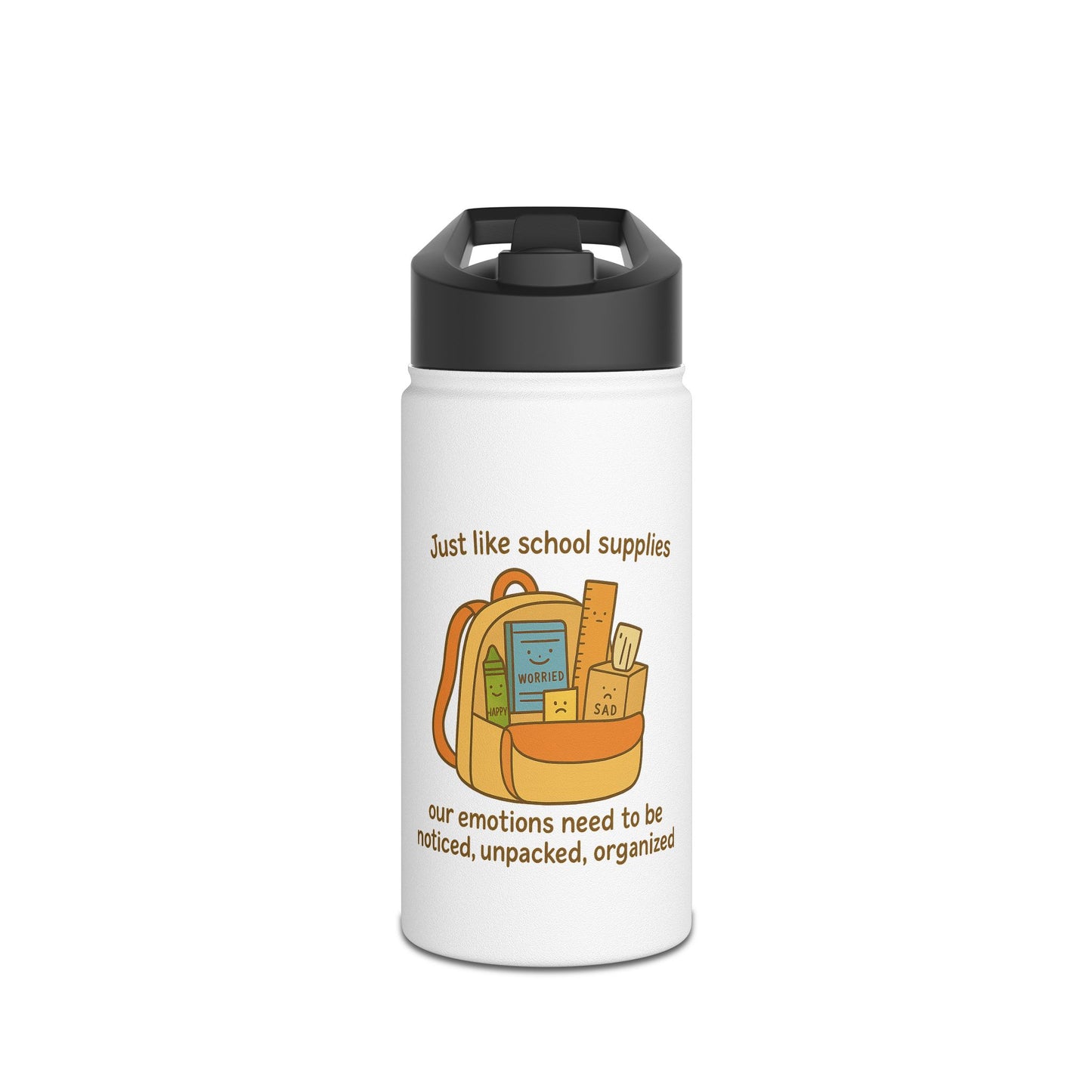 Mindful Backpack Water Bottle – “Emotions Matter” On-the-Go