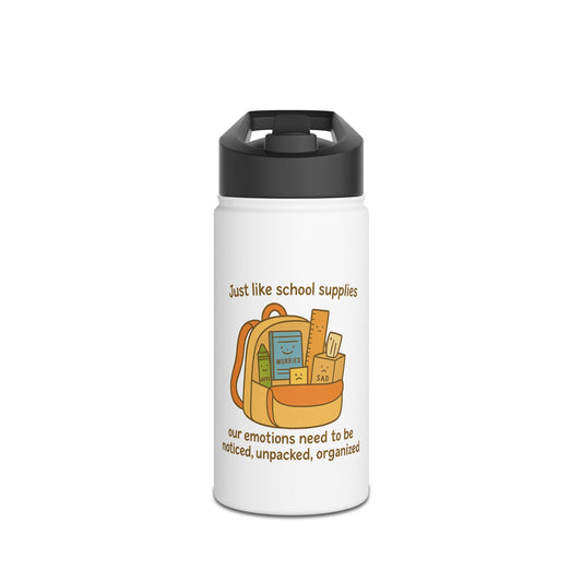 Mindful Backpack Water Bottle – “Emotions Matter” On-the-Go