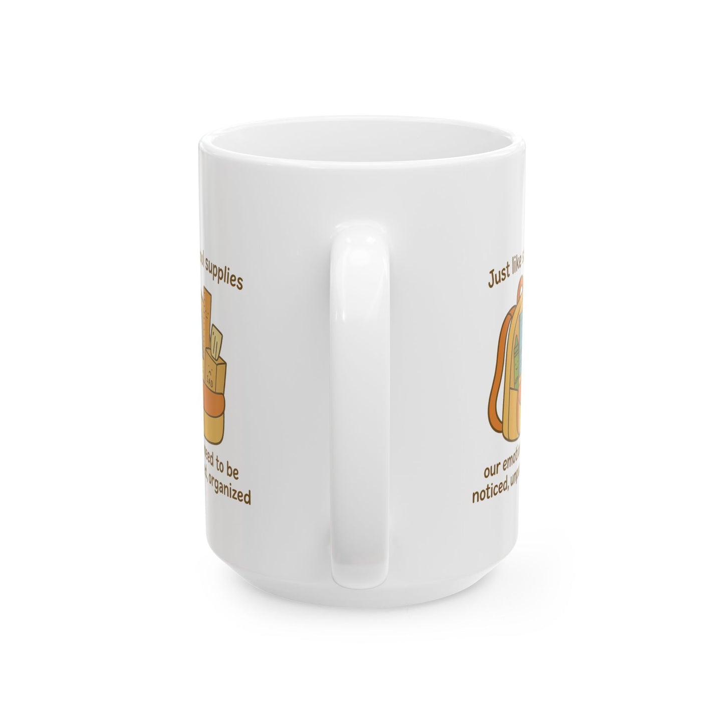 Mindful Backpack Mug - "Emotions Matter"