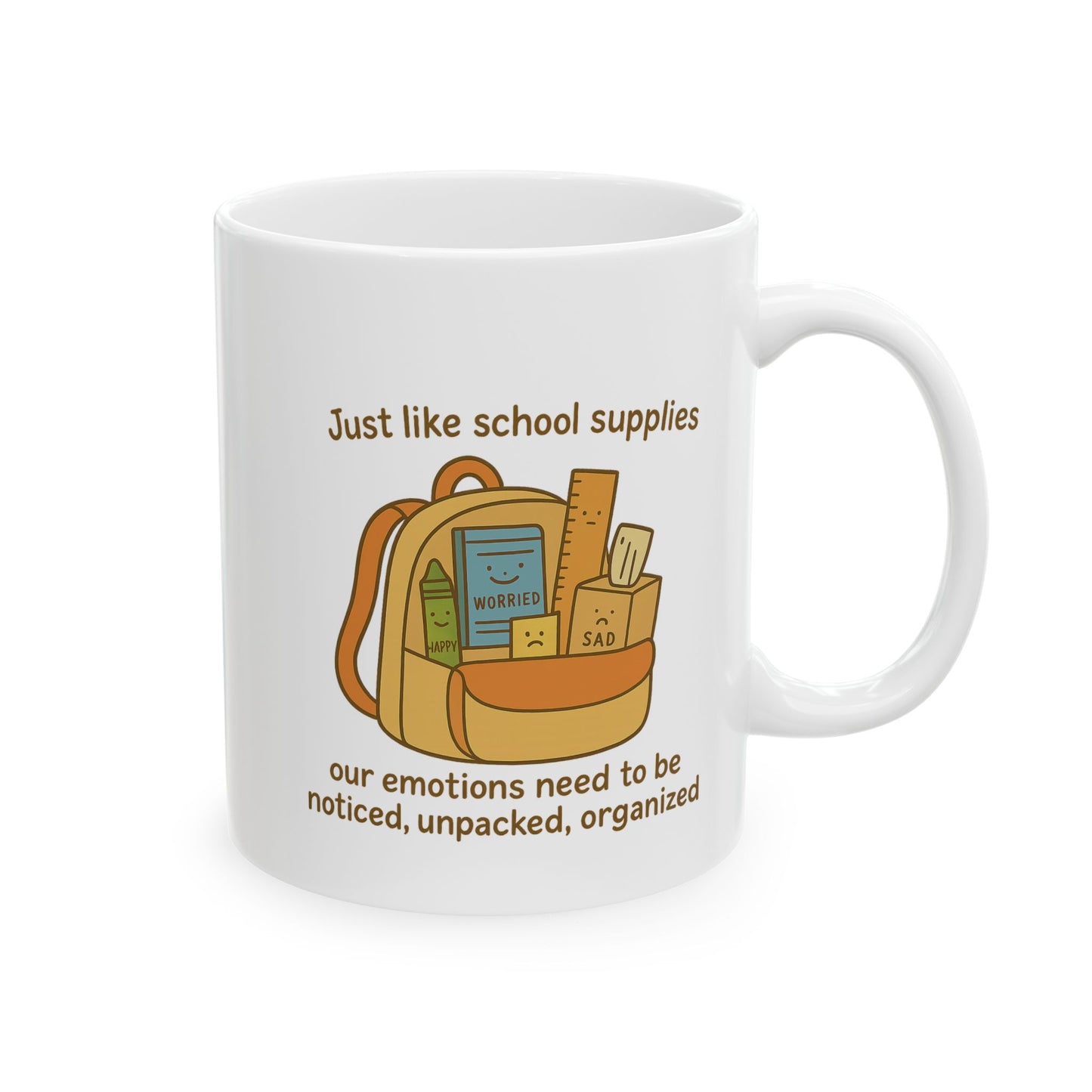 Mindful Backpack Mug - "Emotions Matter"