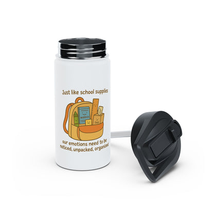 Mindful Backpack Water Bottle – “Emotions Matter” On-the-Go