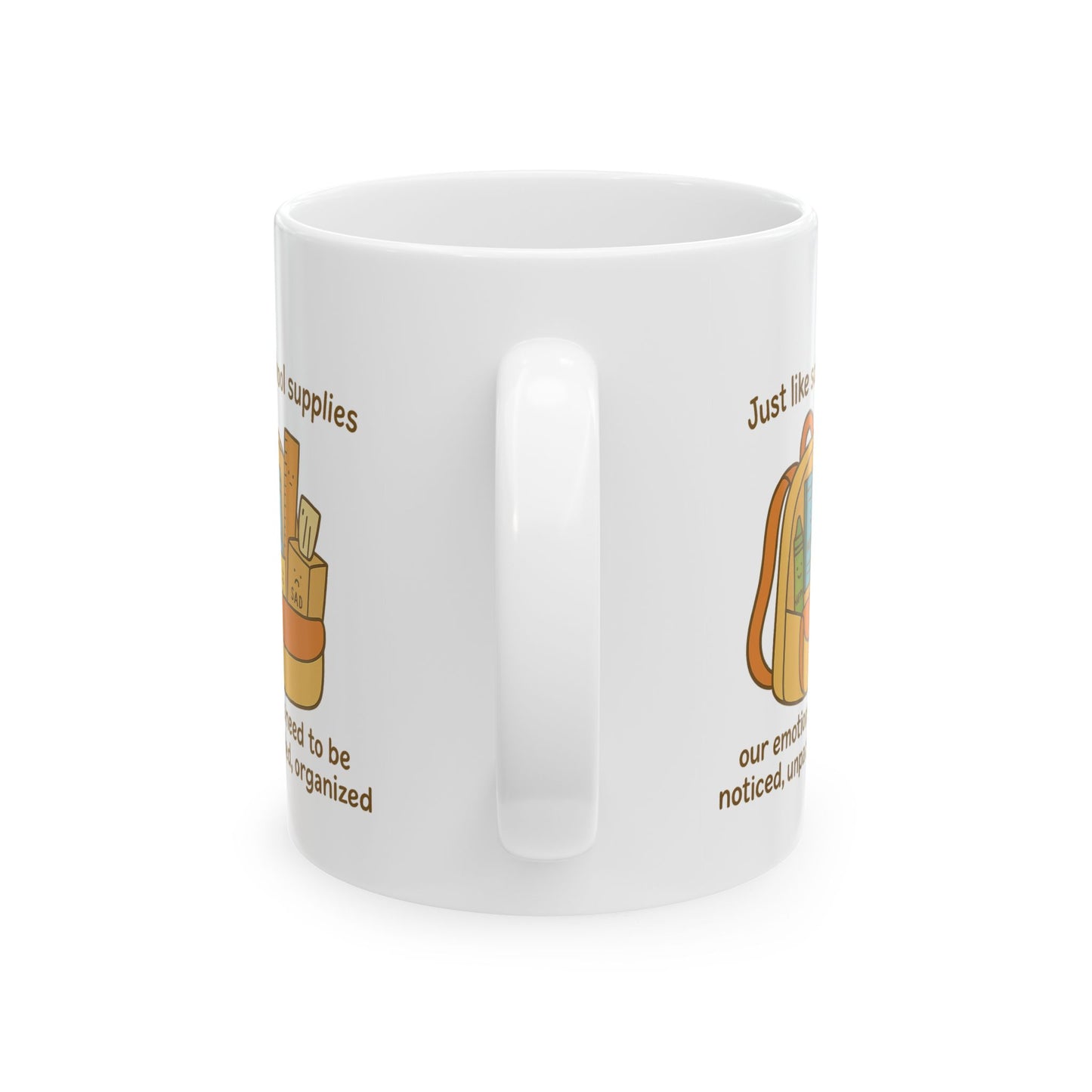 Mindful Backpack Mug - "Emotions Matter"