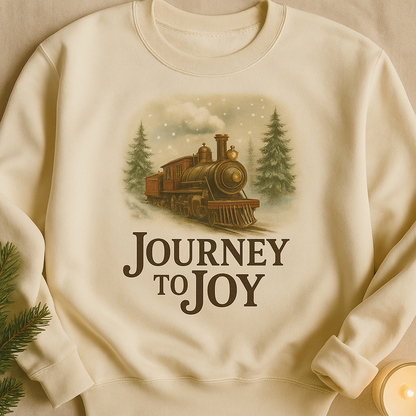 Journey to Joy Vintage Train Holiday Sweatshirt