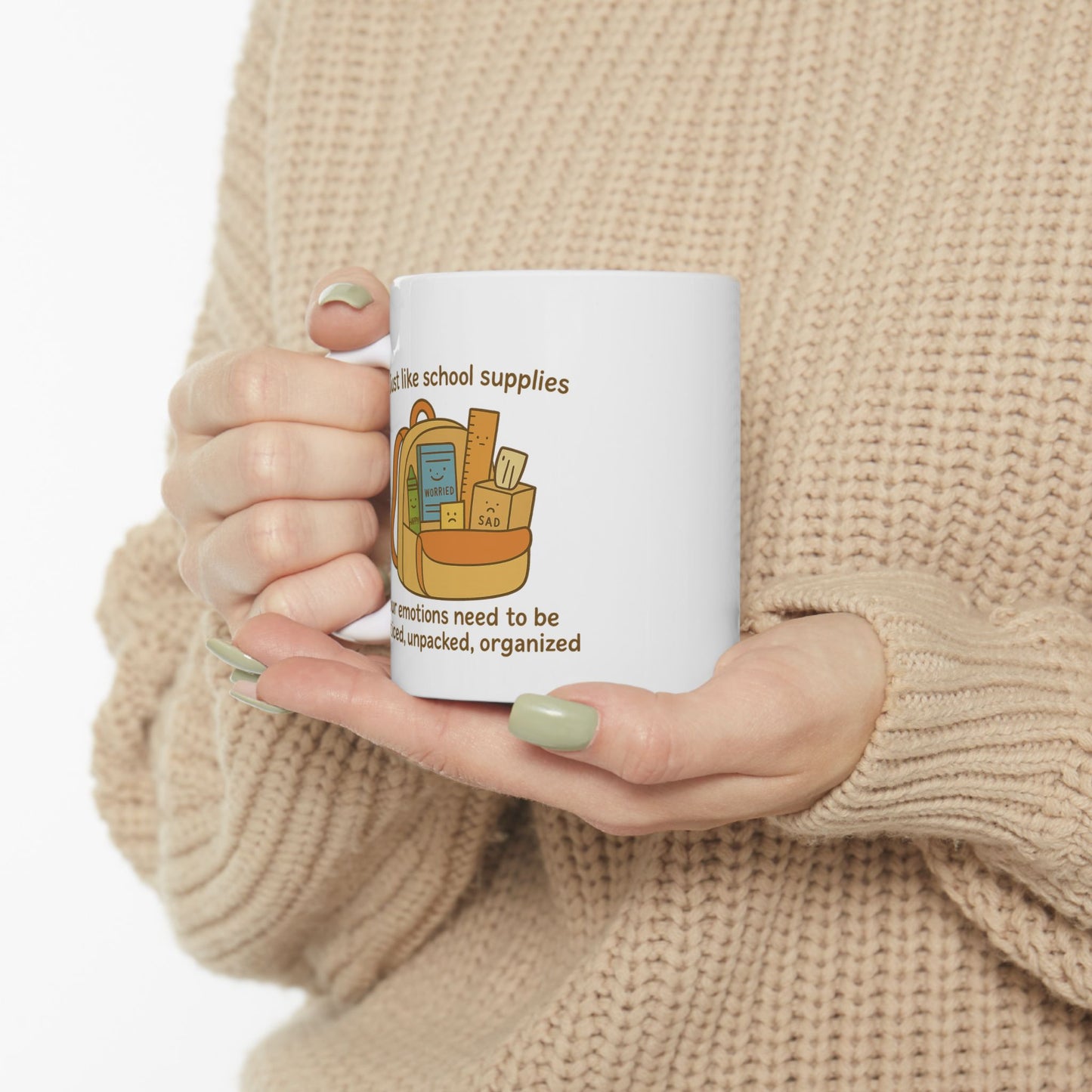 Mindful Backpack Mug - "Emotions Matter"