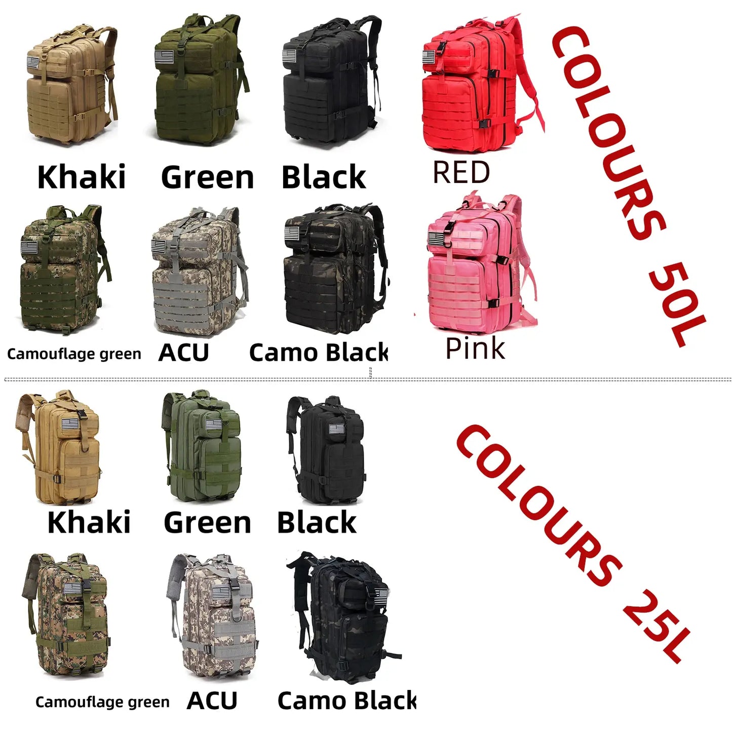 1000D Nylon Waterproof Outdoor Military Backpack