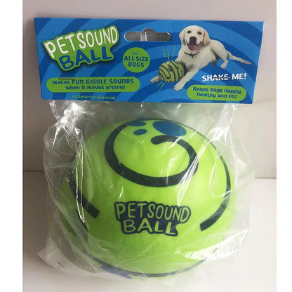 Wobble Wag Giggle Sound Ball Interactive Dog Toy Fun Giggle Sounds When Rolled or Shaken Pets Know Best As Seen On TV