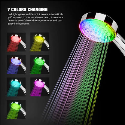 LED Rainbow Shower Head