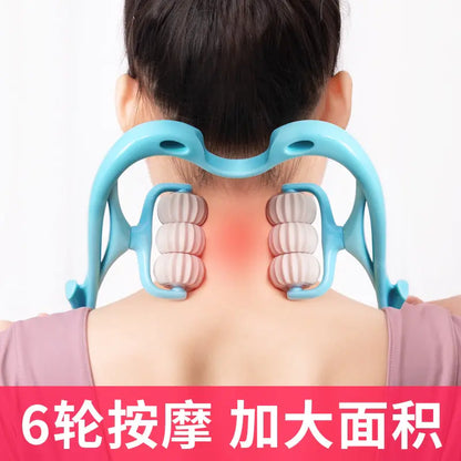 6-Wheel Neck Roller Massage Tool